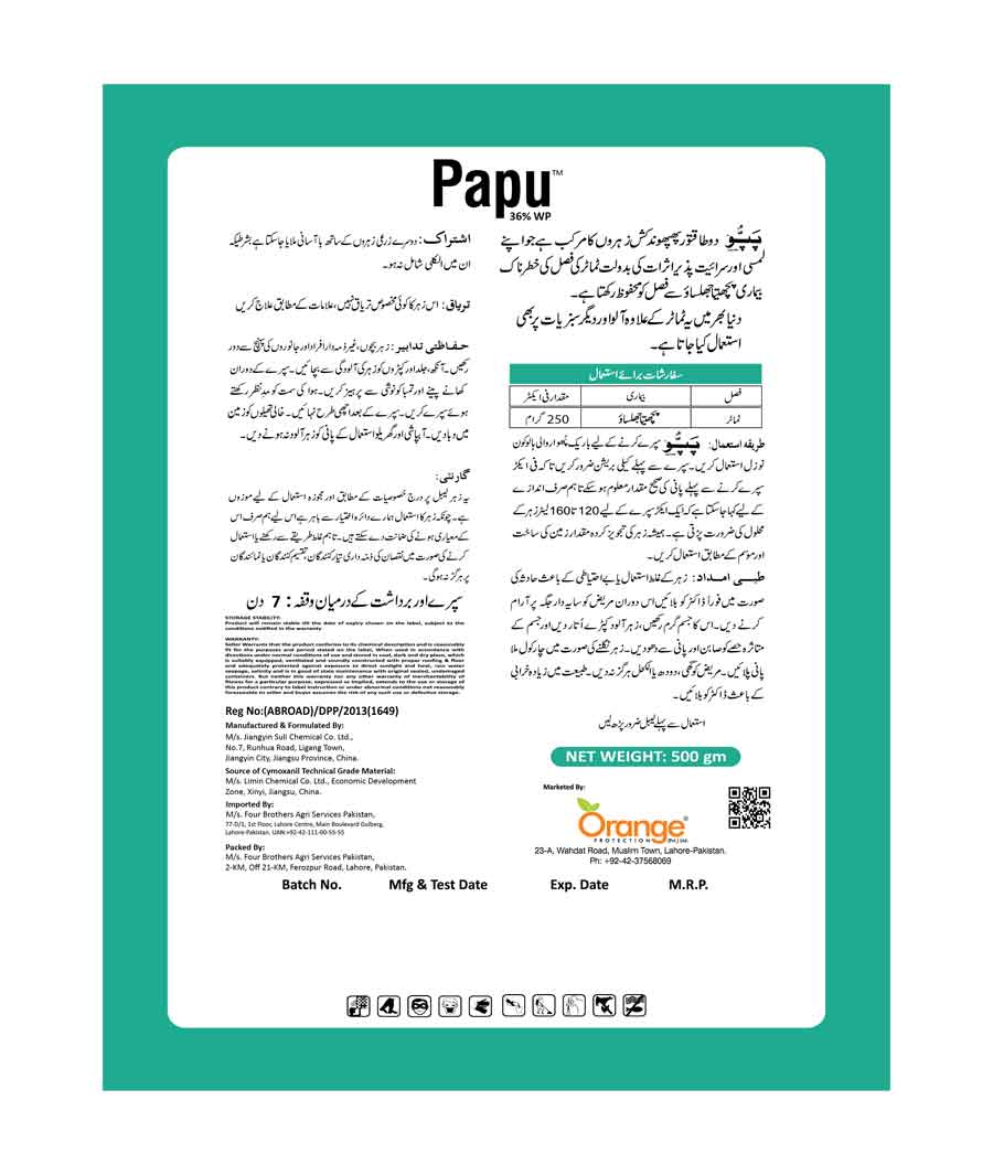 Fungicides for Potato crop